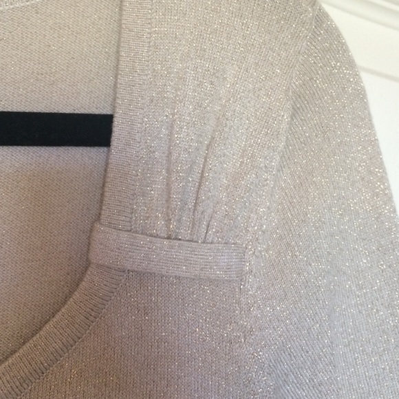 WHBM 3/4 sleeve shimmering sweater - Picture 3 of 3