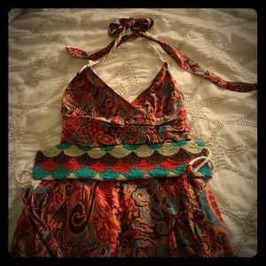 Anthropologie halter dress
