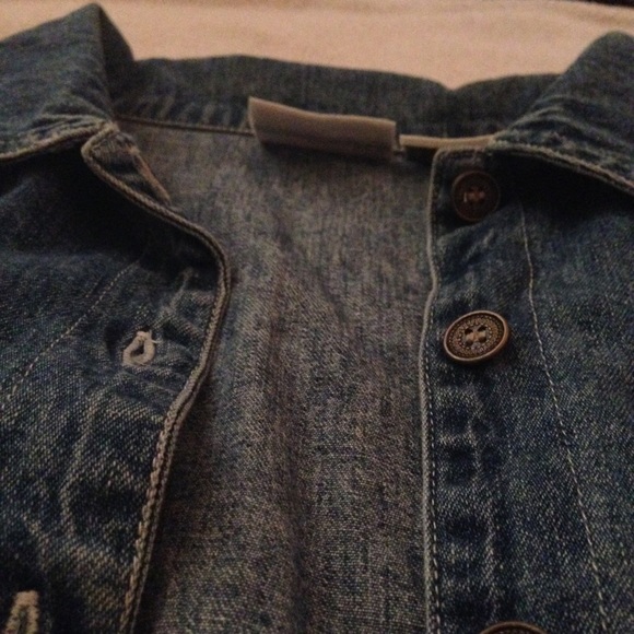 Denim crop top button up - Picture 4 of 4