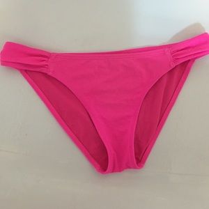LA Hearts Pink Cinched Bikini Bottoms