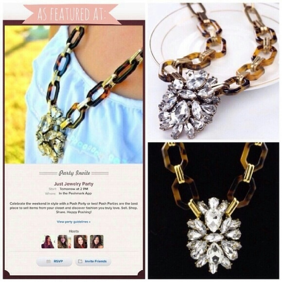 Sold 4 blanca  |  🎉 Tortoise Crystal Necklace - Picture 3 of 4