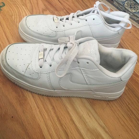 low top white Nike Air Force 1s **price negotiable