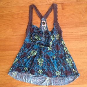 Free People Crochet Strap Racerback