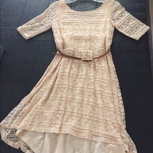 Lace High Low Dress