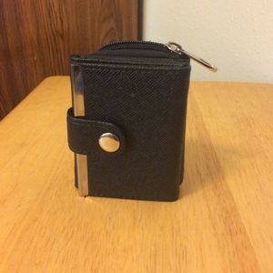 Black and silver wallet