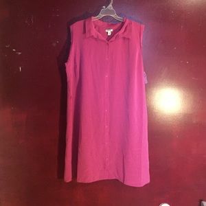 Sleeveless Collared Summer Dress
