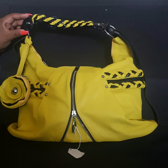 Yellow and Black purse