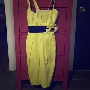 Beautiful yellow black dress