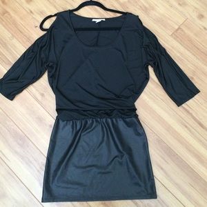 Black mini dress