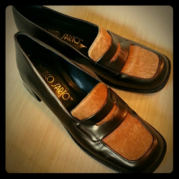 FRANCO SARTO Loafers w Stacked Heel