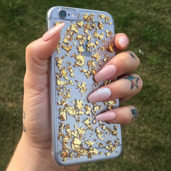 🚨LAST ONE!!! ✨📱GOLD FOIL iPhone 6/6s Soft Case - Picture 3 of 5