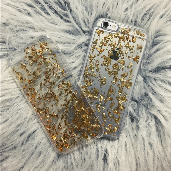 🚨LAST ONE!!! ✨📱GOLD FOIL iPhone 6/6s Soft Case - Picture 2 of 5