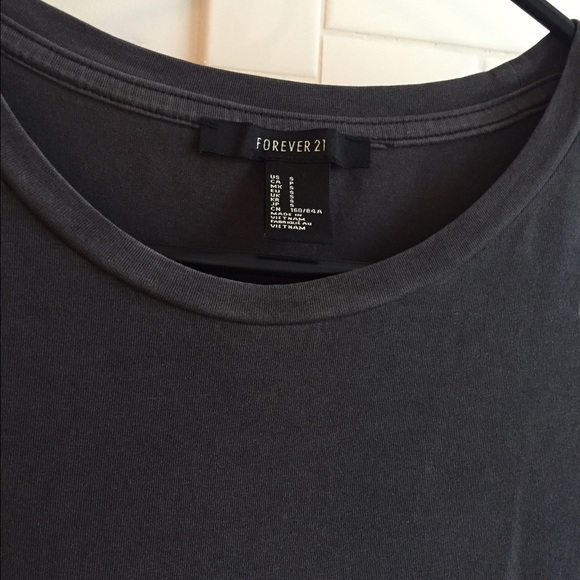 T-shirt dress, charcoal grey