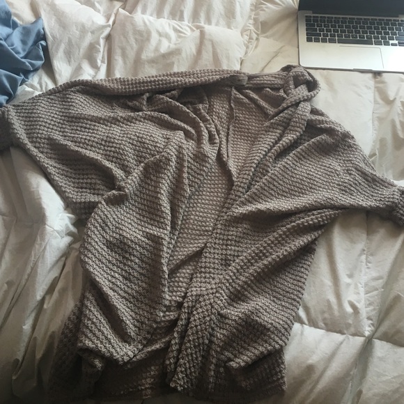 light flowy beige cardigan