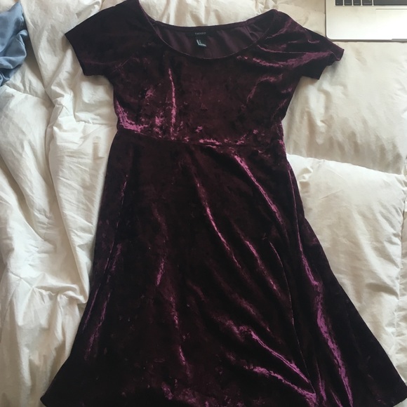 maroon velvet dress