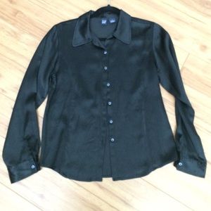 GAP satin sheen button down
