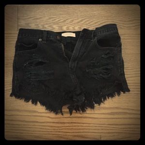 Abercrombie and Fitch High-Waisted Jean Shorts