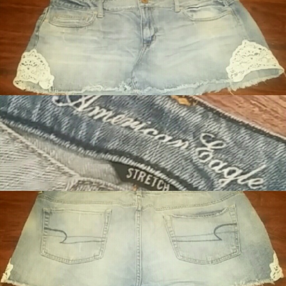 American Eagle Shortie Shorts w/ Lace Detail