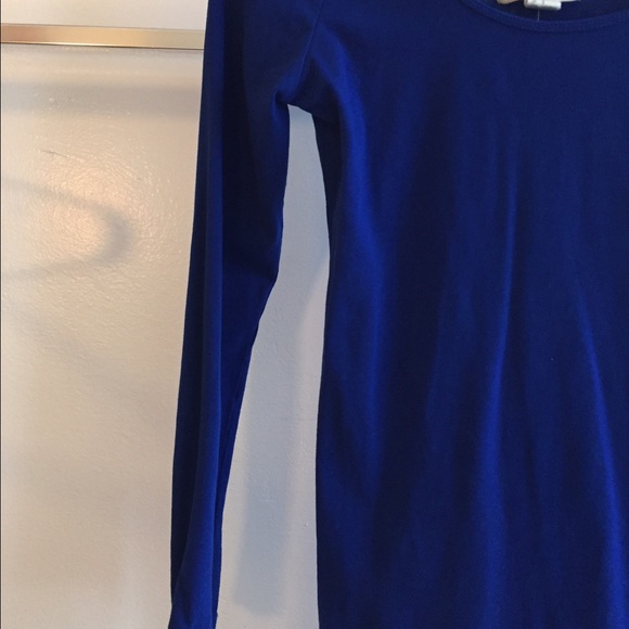 Blue long sleeve dress