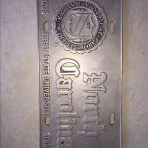 2 North Carolina, 1 Duke Pewter Plates $8.00 each