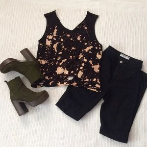 Bleached muscle tank