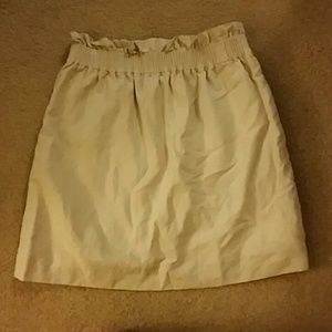 J.Crew Factory Khaki Linen/Cotton Skirt sz 4