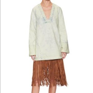 Free People Dream Cotton Denim Tunic