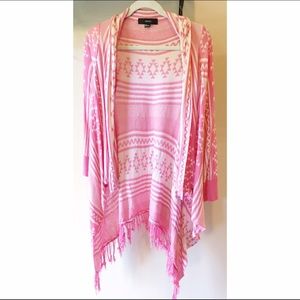 Forever 21 Aztec pink and cream boho cardigan