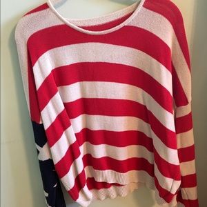 Brandy Melville American Flag Sweater
