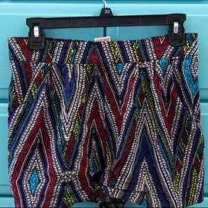 Tribal Print flowy shorts