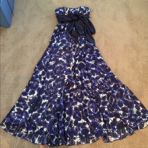 BCBG floral gown