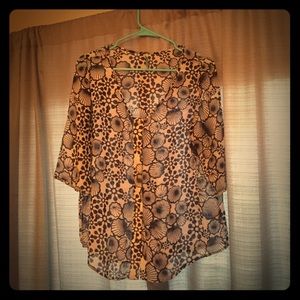 She'll/flower design blouse