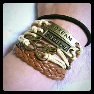 🚫SOLD🚫 Leather Infinite Bracelet