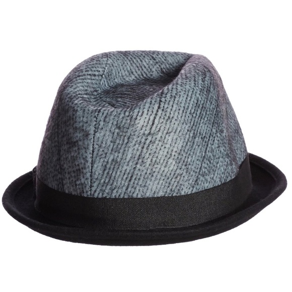 Diesel Coriko Fedora Gray Wool Hat 54