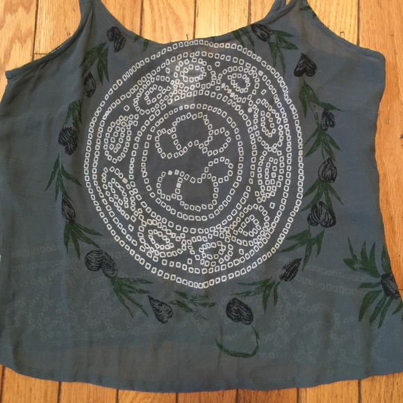 Sheer boho cami top.