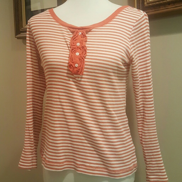 Old Navy girls ruffle henley