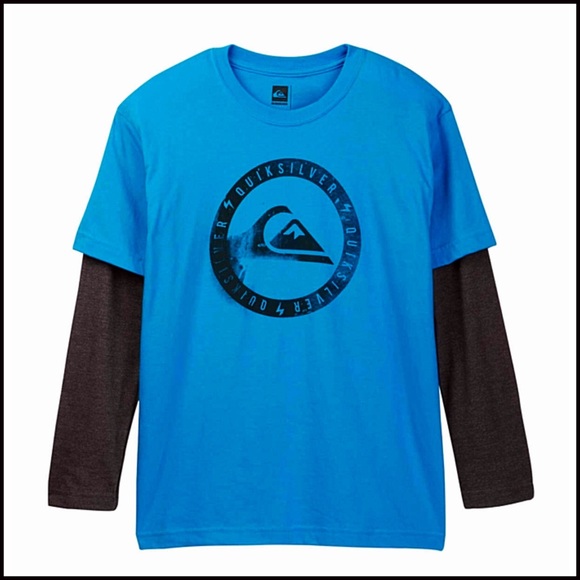 QUICKSILVER BOY’S LONG SLEEVES TEE T-SHIRT KNIT WINTER TOP A2C - Picture 2 of 7