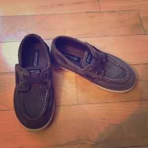 WORN ONCE boys Sperry Topsider Velcro