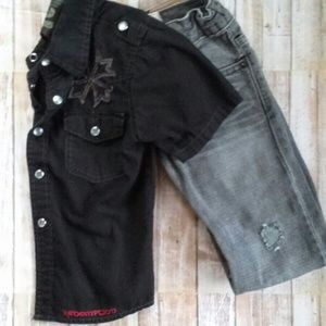 Embellished snap button shirt