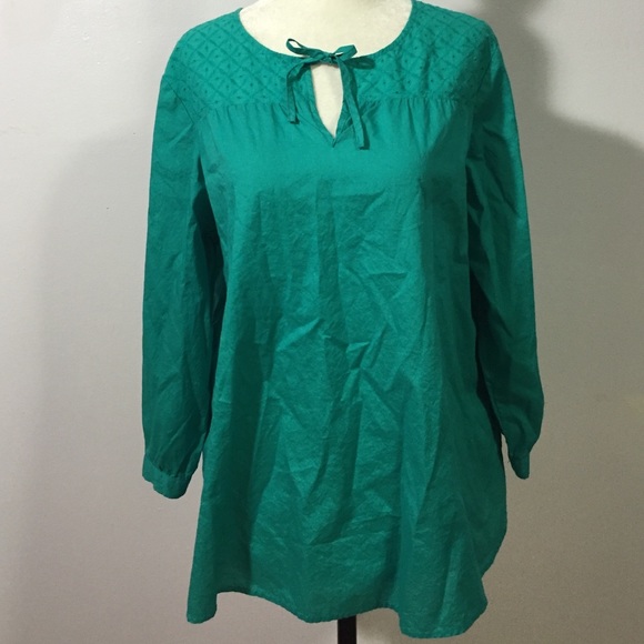 L.L. Bean Tops - L.L.Bean Cotton Blouse- Med