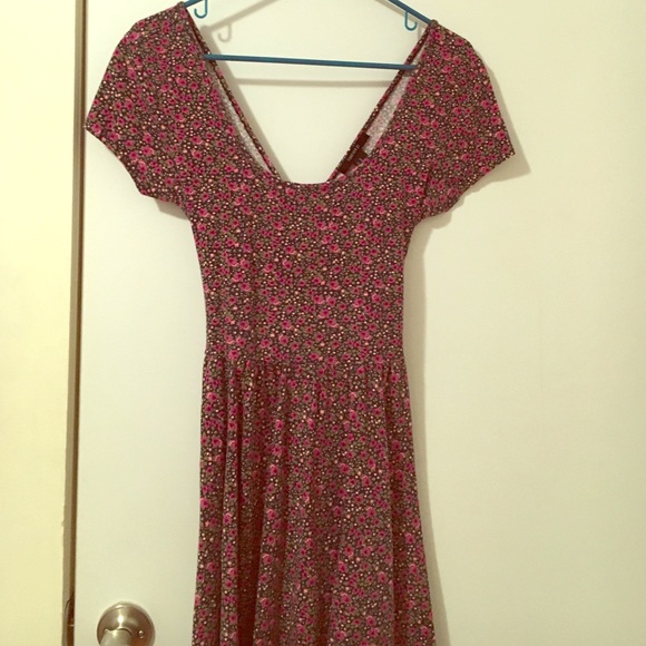 Flower-printed Forever21 dress