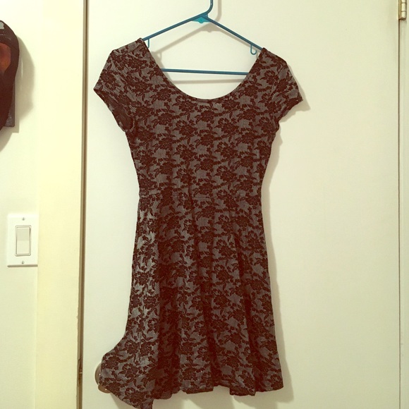 Forever21 black printed dress