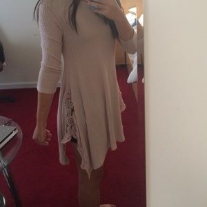 Pink Altard State lace detailed tunic