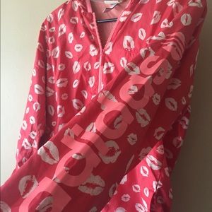 clearance RARE Adidas Neo lip print windbreaker