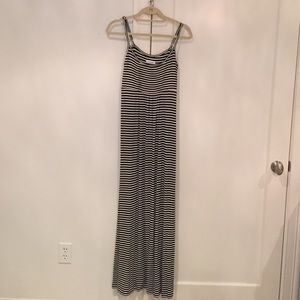 Calvin Klein Striped Maxi Dress