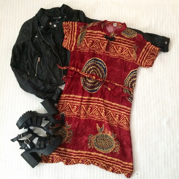 Colorful "ethnic" dress