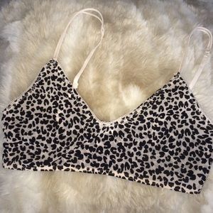 "Out from Under" leopard bralette