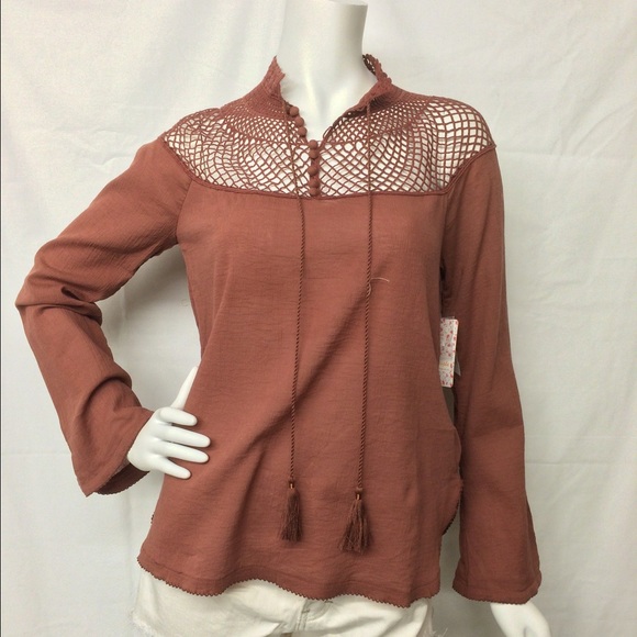 NWT free people crochet top