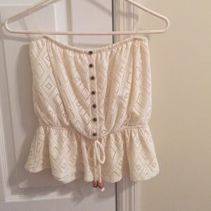 Strapless summer shirt