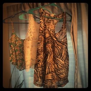Three tank tops